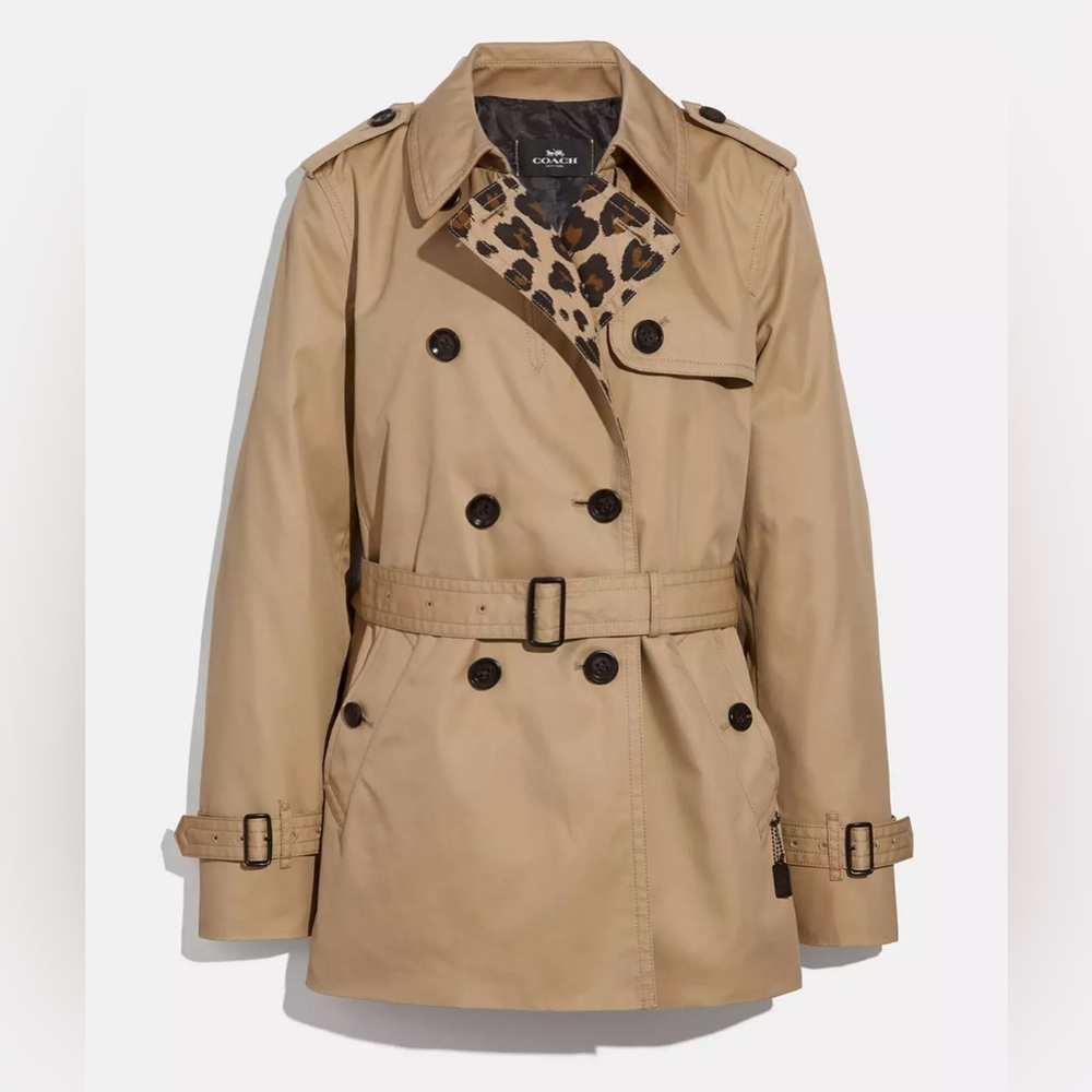 Coach Black and Tan Outerwear